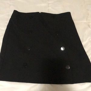 Loft black mini skirt